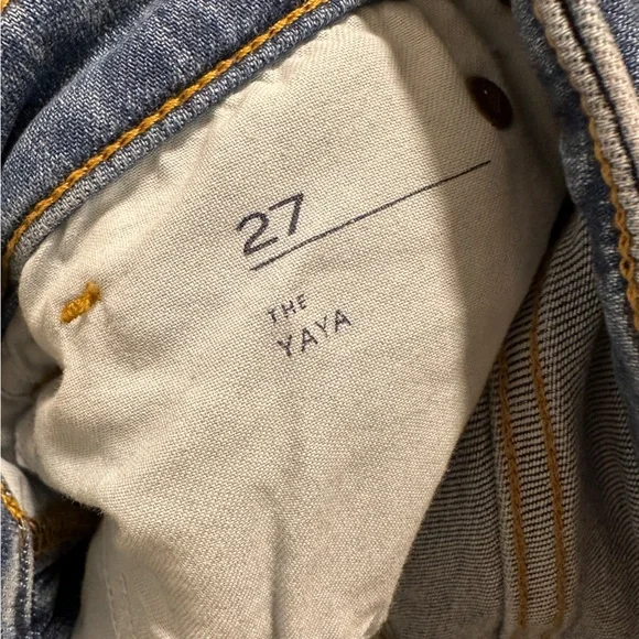 Anthropologie Pilcro the yaya Straight Leg two toned Jeans/ size 27 - Picture 6 of 6